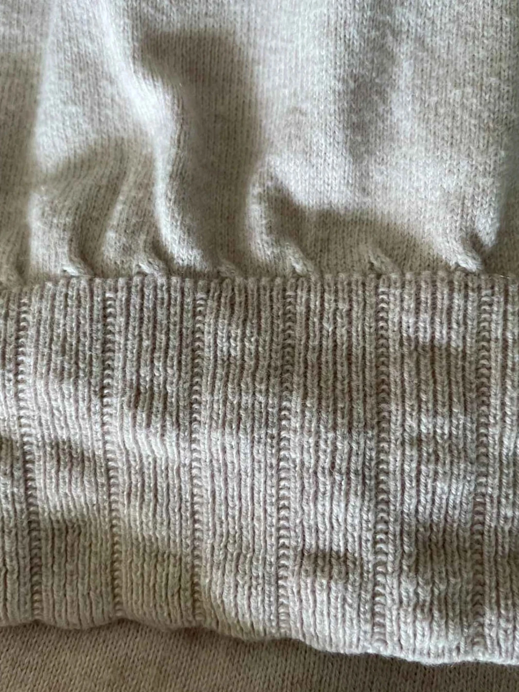 Jersey sin mangas Sessún Janet beige rosado de algodón cachemir talla M – photo 6